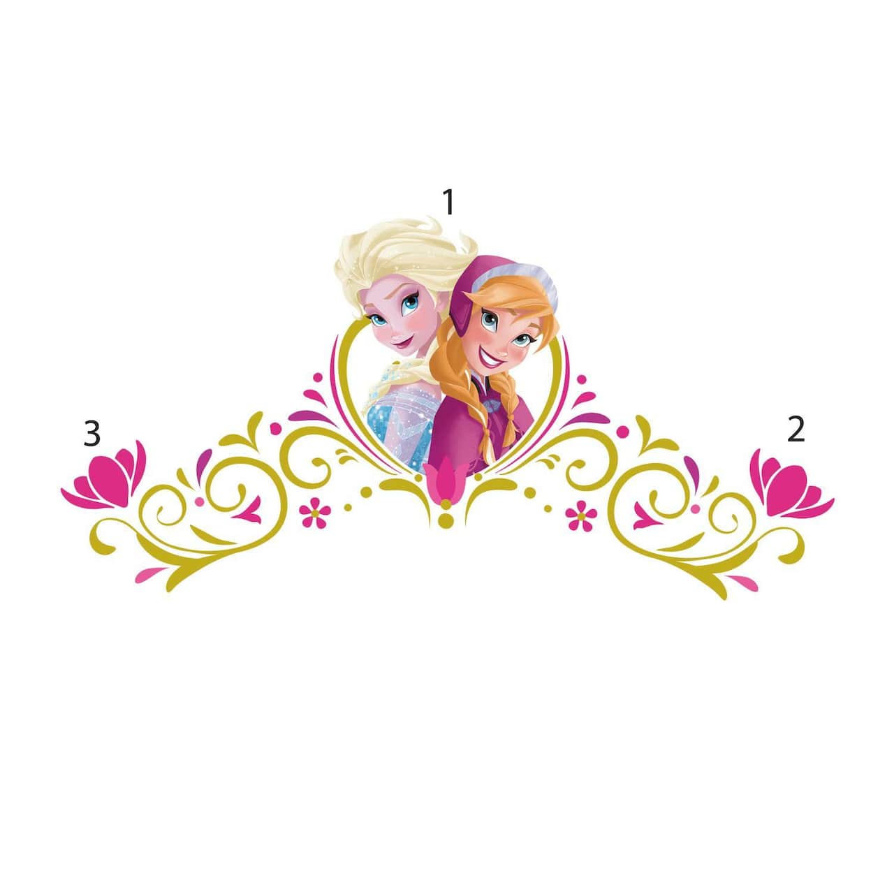RoomMates Frozen Springtime Custom Headboard Peel & Stick Giant Wall Decals